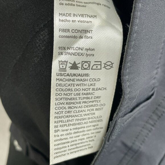 NEW Eddie Bauer Men's 32x29 Rainier Tech Pants Black Outdoor Cargo - Picture 7 of 9